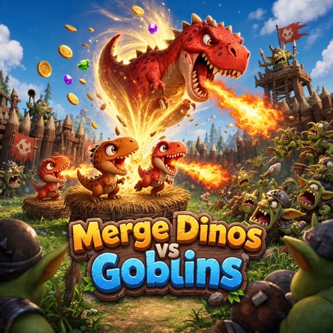Merge Dinos vs Goblins