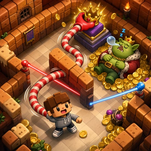 Stretch to Steal the Gold game